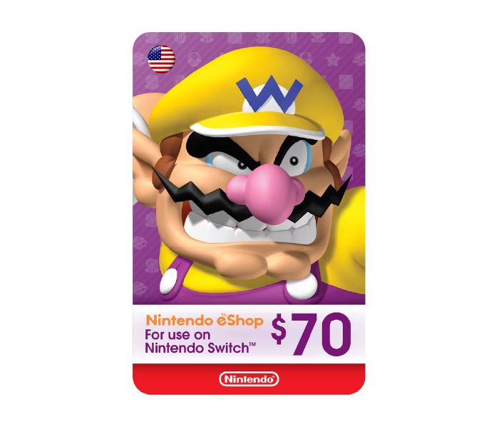 USD 70 Nintendo eShop Digital Gift Card [USA Region]